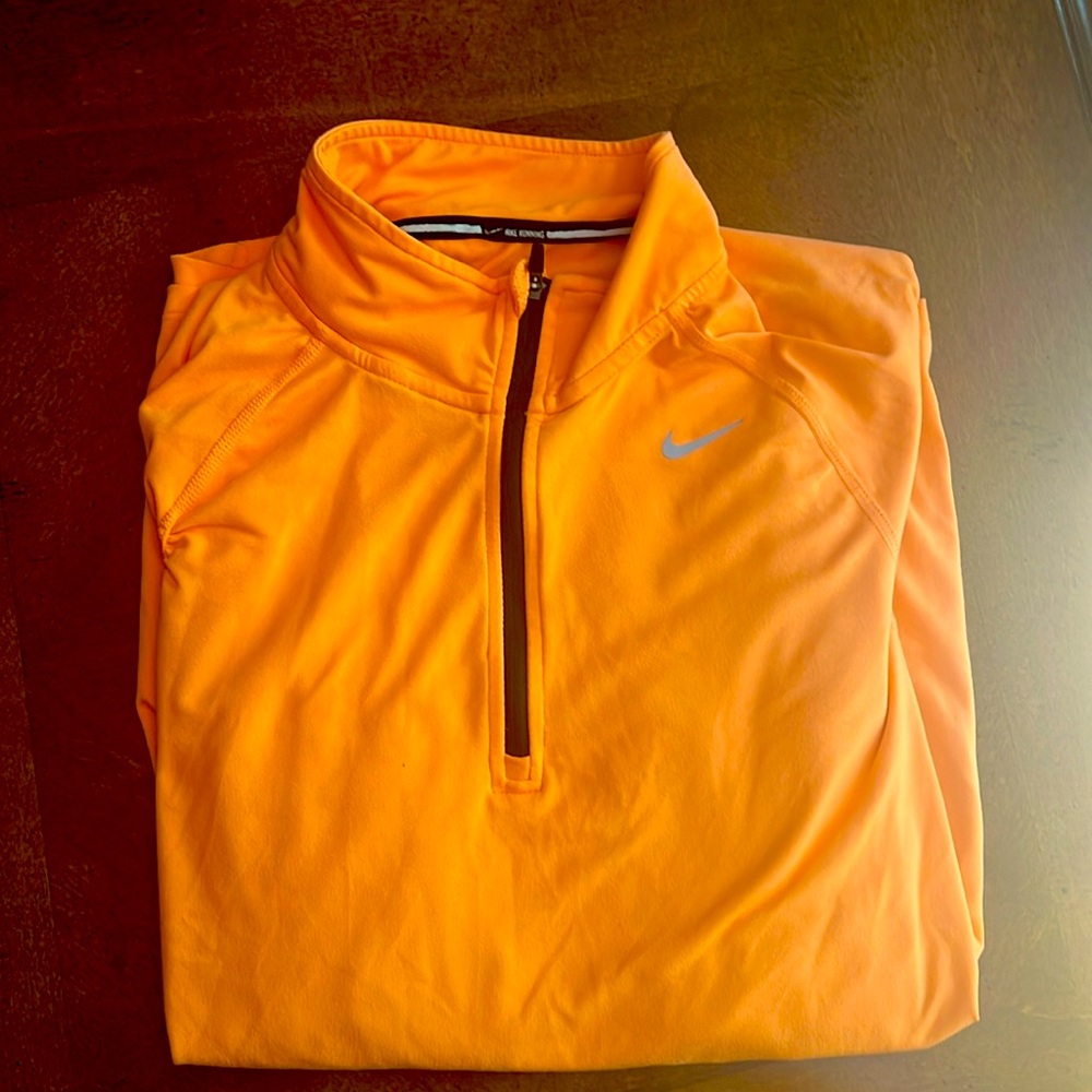Nike Dri-Fit 1/4 Zip Running Top // Men’s Small // Pastel Orange